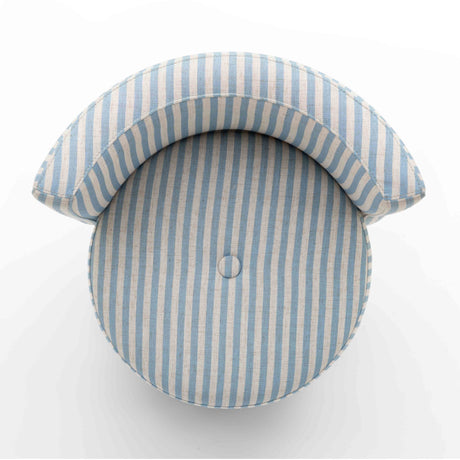 Alyssa Striped Performance Linen Rolling Desk Chair by TOV Furniture at Eve Furniture