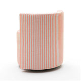 Alyssa Striped Performance Linen Rolling Desk Chair by TOV Furniture at Eve Furniture