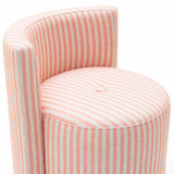 Alyssa Striped Performance Linen Rolling Desk Chair by TOV Furniture at Eve Furniture