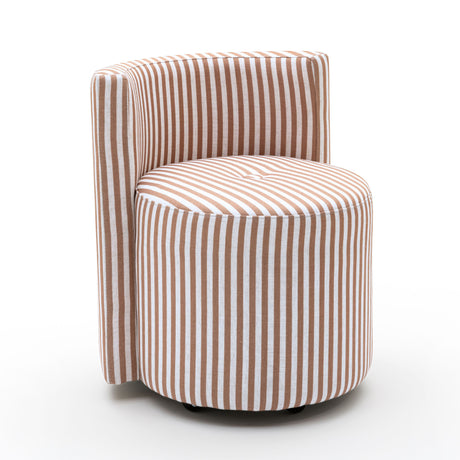 Alyssa Striped Performance Linen Rolling Desk Chair by TOV Furniture at Eve Furniture