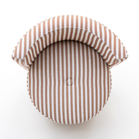 Alyssa Striped Performance Linen Rolling Desk Chair by TOV Furniture at Eve Furniture