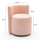 Alyssa Striped Performance Linen Rolling Desk Chair by TOV Furniture at Eve Furniture