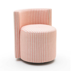 Alyssa Striped Performance Linen Rolling Desk Chair by TOV Furniture at Eve Furniture