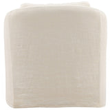 Ama Swivel Chair, Off-White by Dovetail at Eve Furniture