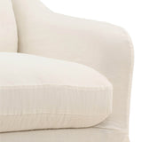 Ama Swivel Chair, Off-White by Dovetail at Eve Furniture