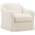 Ama Swivel Chair, Off-White by Dovetail at Eve Furniture