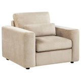 Amador Camel 3-Piece Chenille Upholstered Track Arm Living Room Set by Coaster at Eve Furniture