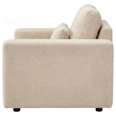 Amador Camel Chenille Upholstered Track Arm Accent Chair by Coaster at Eve Furniture