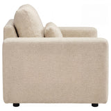 Amador Camel Chenille Upholstered Track Arm Accent Chair by Coaster at Eve Furniture
