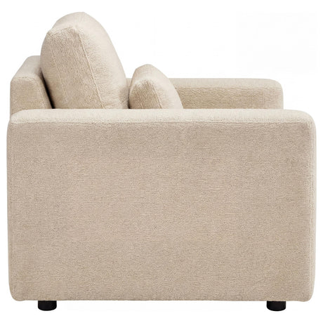 Amador Camel Chenille Upholstered Track Arm Accent Chair by Coaster at Eve Furniture