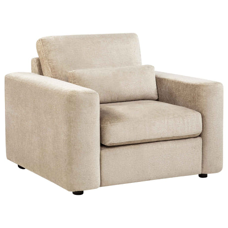 Amador Camel Chenille Upholstered Track Arm Accent Chair by Coaster at Eve Furniture