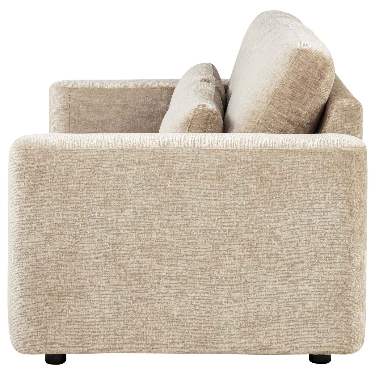 Amador Camel Chenille Upholstered Track Arm Loveseat by Coaster at Eve Furniture