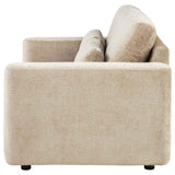 Amador Camel Chenille Upholstered Track Arm Loveseat by Coaster at Eve Furniture