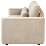 Amador Camel Chenille Upholstered Track Arm Sofa by Coaster at Eve Furniture