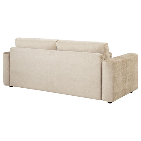 Amador Camel Chenille Upholstered Track Arm Sofa by Coaster at Eve Furniture