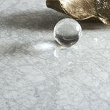 Amalfi 32 inch Round Carrara Marble Top Bar Table by Modus Furniture at Eve Furniture