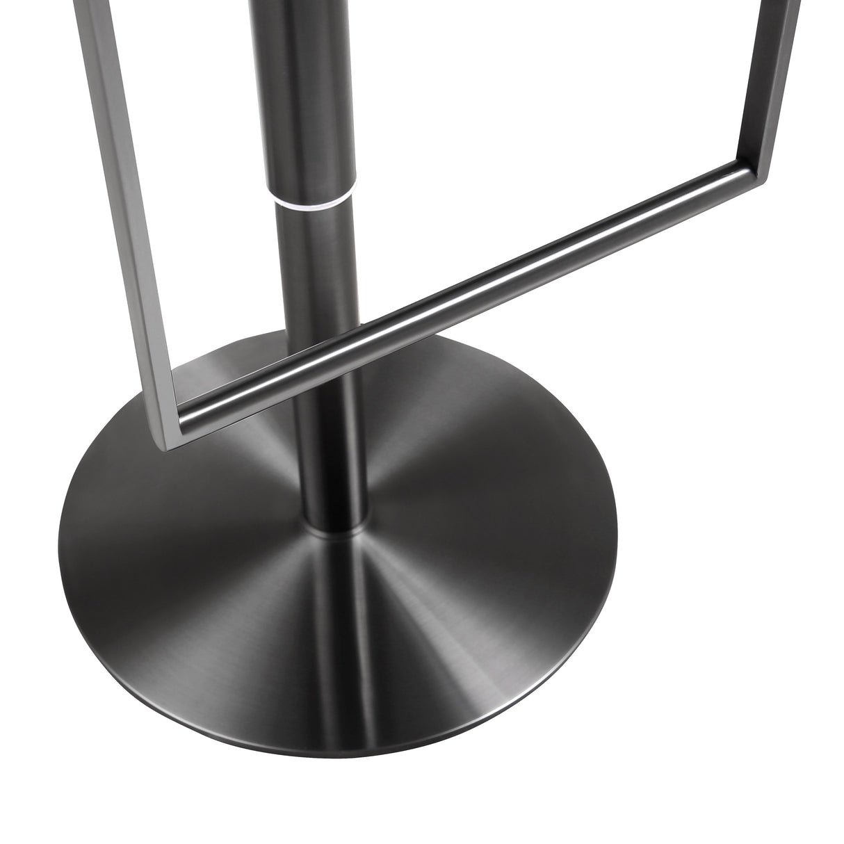 Amalfi Black Performance Vegan Leather on Black Stool by TOV Furniture at Eve Furniture