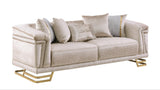 Amalfi Champagne Living Room Set by New Era Innovations at Eve Furniture