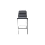 Amalfi Metal Back Bar Stool in Cobalt Leather (Set of 2) by Modus Furniture at Eve Furniture