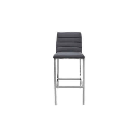 Amalfi Metal Back Bar Stool in Cobalt Leather (Set of 2) by Modus Furniture at Eve Furniture