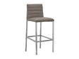 Amalfi Metal Back Bar Stool in Taupe Leather (Set of 2) by Modus Furniture at Eve Furniture