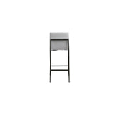 Amalfi Metal Back Bar Stool in White Leather (Set of 2) by Modus Furniture at Eve Furniture
