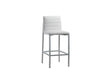 Amalfi Metal Back Bar Stool in White Leather (Set of 2) by Modus Furniture at Eve Furniture