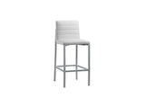 Amalfi Metal Back Bar Stool in White Leather (Set of 2) by Modus Furniture at Eve Furniture