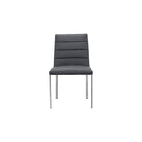 Amalfi Metal Back Chair in Cobalt Leather (Set of 2) by Modus Furniture at Eve Furniture