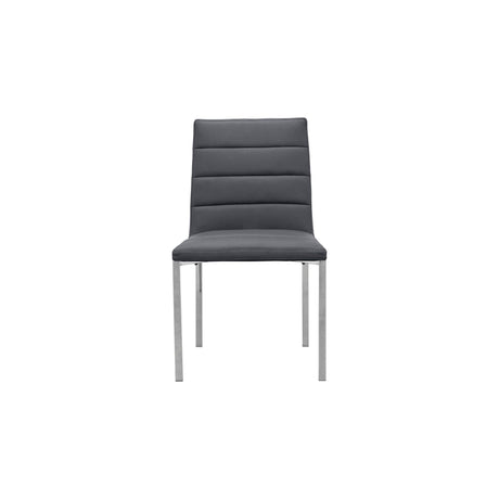 Amalfi Metal Back Chair in Cobalt Leather (Set of 2) by Modus Furniture at Eve Furniture
