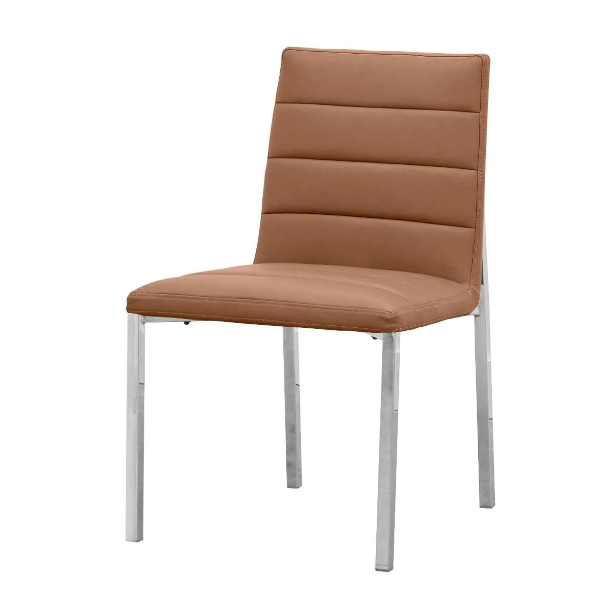 Amalfi Metal Back Chair in Cognac Leather (Set of 2) by Modus Furniture at Eve Furniture