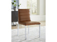 Amalfi Metal Back Chair in Cognac Leather (Set of 2) by Modus Furniture at Eve Furniture