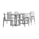 Amalfi Metal Back Chair in White Leather (Set of 2) by Modus Furniture at Eve Furniture