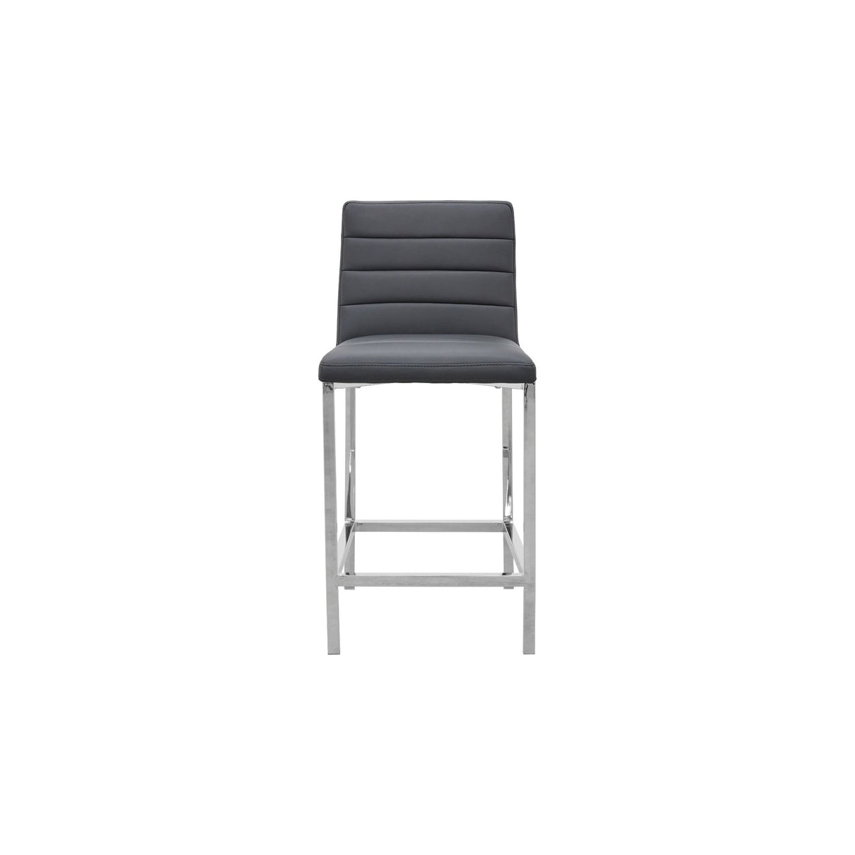 Amalfi Metal Back Counter Stool in Cobalt Leather (Set of 2) by Modus Furniture at Eve Furniture