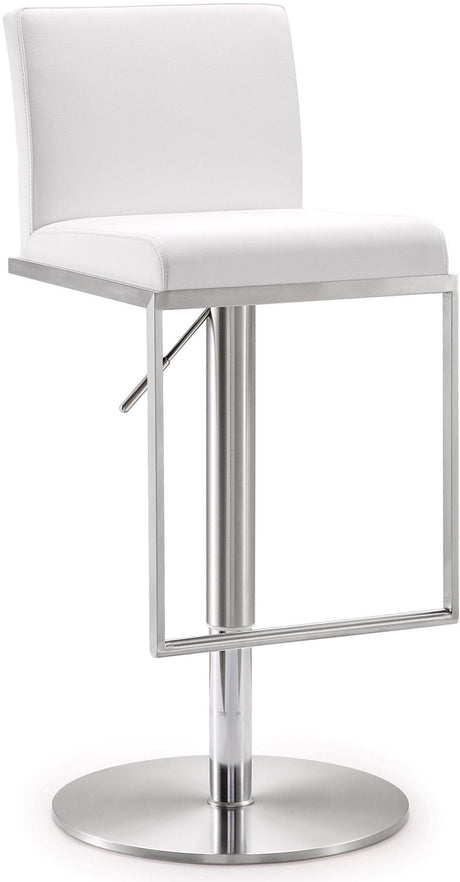 Amalfi Performance Vegan Leather Adjustable Stool by TOV Furniture at Eve Furniture