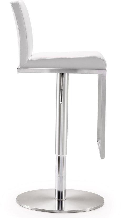 Amalfi Performance Vegan Leather Adjustable Stool by TOV Furniture at Eve Furniture