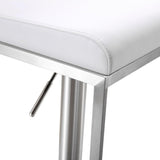 Amalfi Performance Vegan Leather Adjustable Stool by TOV Furniture at Eve Furniture
