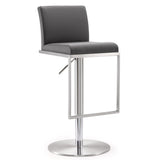Amalfi Performance Vegan Leather Adjustable Stool by TOV Furniture at Eve Furniture