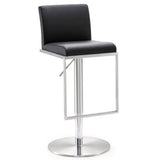 Amalfi Performance Vegan Leather Adjustable Stool by TOV Furniture at Eve Furniture