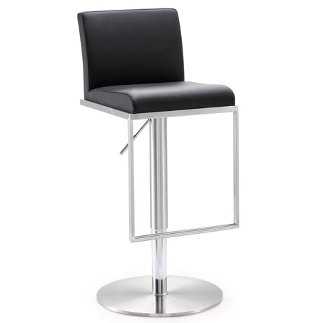 Amalfi Performance Vegan Leather Adjustable Stool by TOV Furniture at Eve Furniture