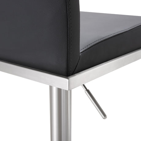 Amalfi Performance Vegan Leather Adjustable Stool by TOV Furniture at Eve Furniture