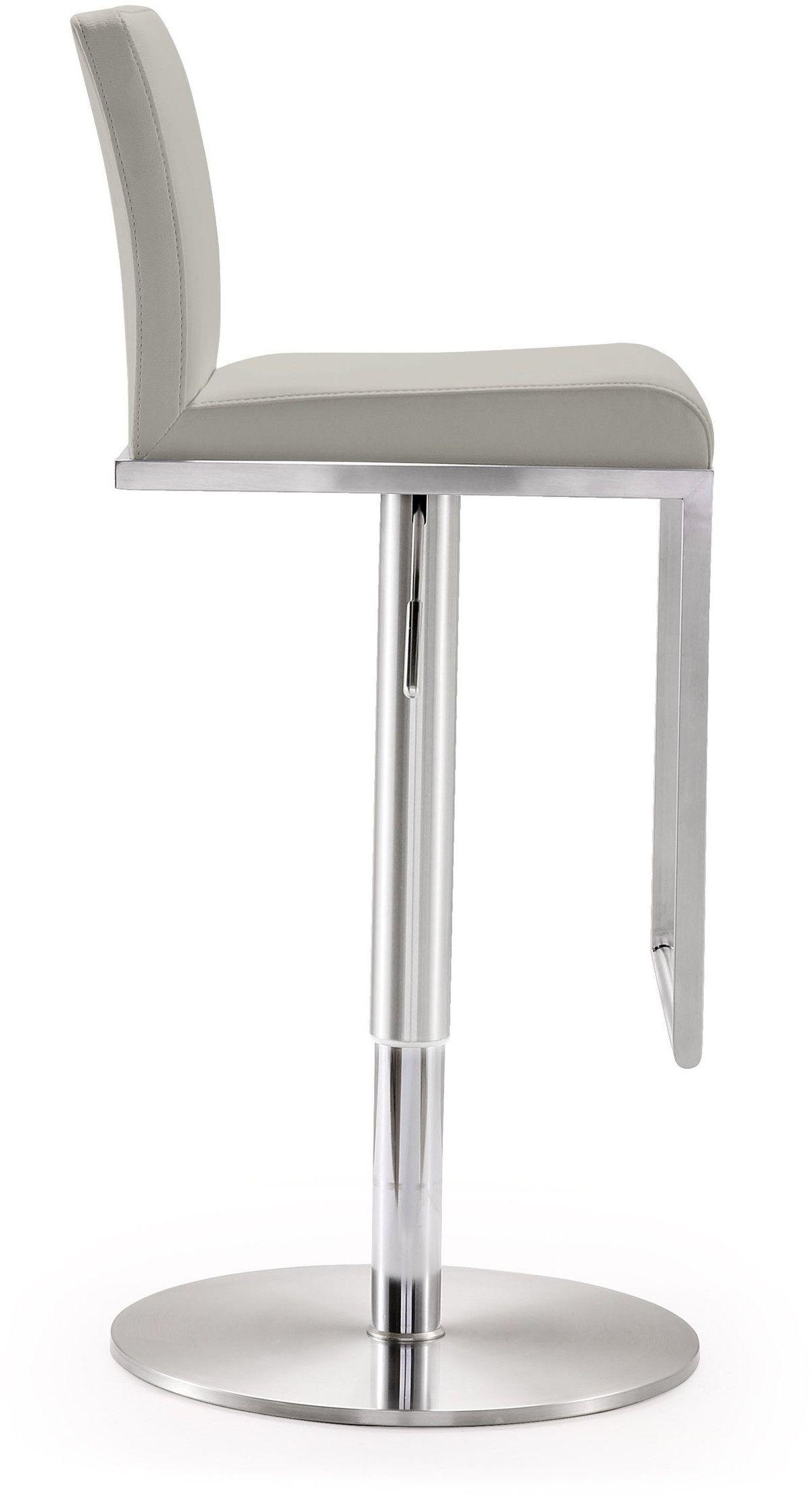 Amalfi Performance Vegan Leather Adjustable Stool by TOV Furniture at Eve Furniture