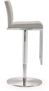 Amalfi Performance Vegan Leather Adjustable Stool by TOV Furniture at Eve Furniture
