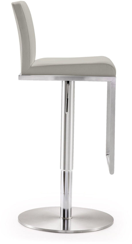 Amalfi Performance Vegan Leather Adjustable Stool by TOV Furniture at Eve Furniture