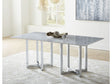 Amalfi Rectangular Carrara Marble Top Dining Table by Modus Furniture at Eve Furniture