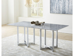 Amalfi Rectangular Carrara Marble Top Dining Table by Modus Furniture at Eve Furniture