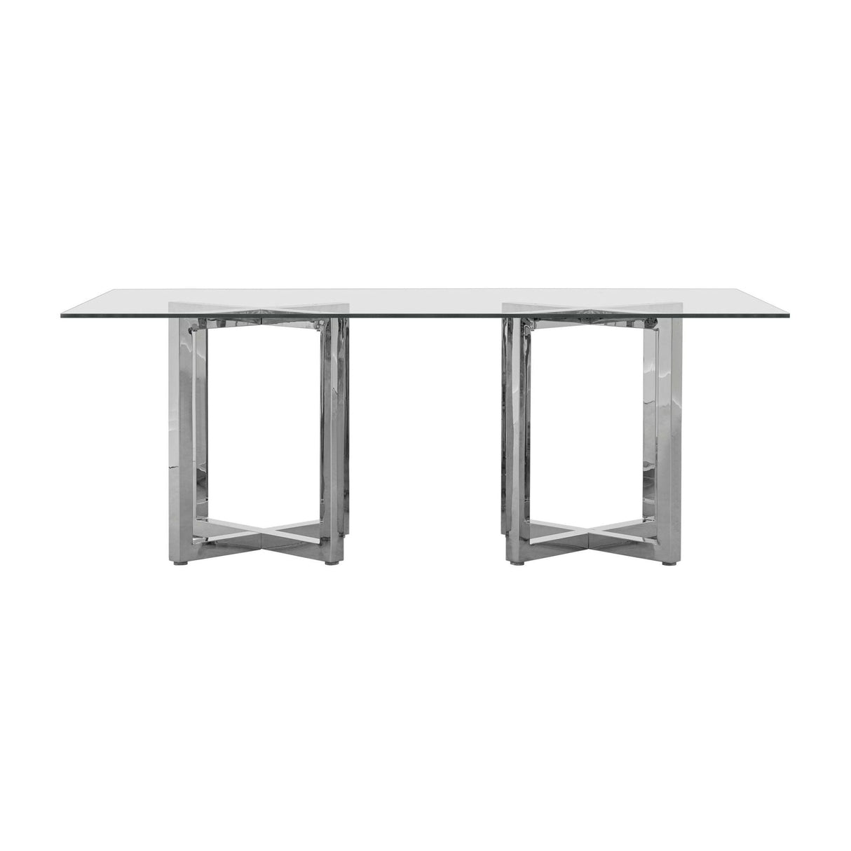 Amalfi Rectangular Glass Top Dining Table by Modus Furniture at Eve Furniture