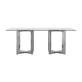 Amalfi Rectangular Glass Top Dining Table by Modus Furniture at Eve Furniture