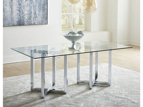 Amalfi Rectangular Glass Top Dining Table by Modus Furniture at Eve Furniture