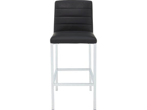 Amalfi Soot/Chrome Metal Back Bar Stool (Set of 2) by Modus Furniture at Eve Furniture